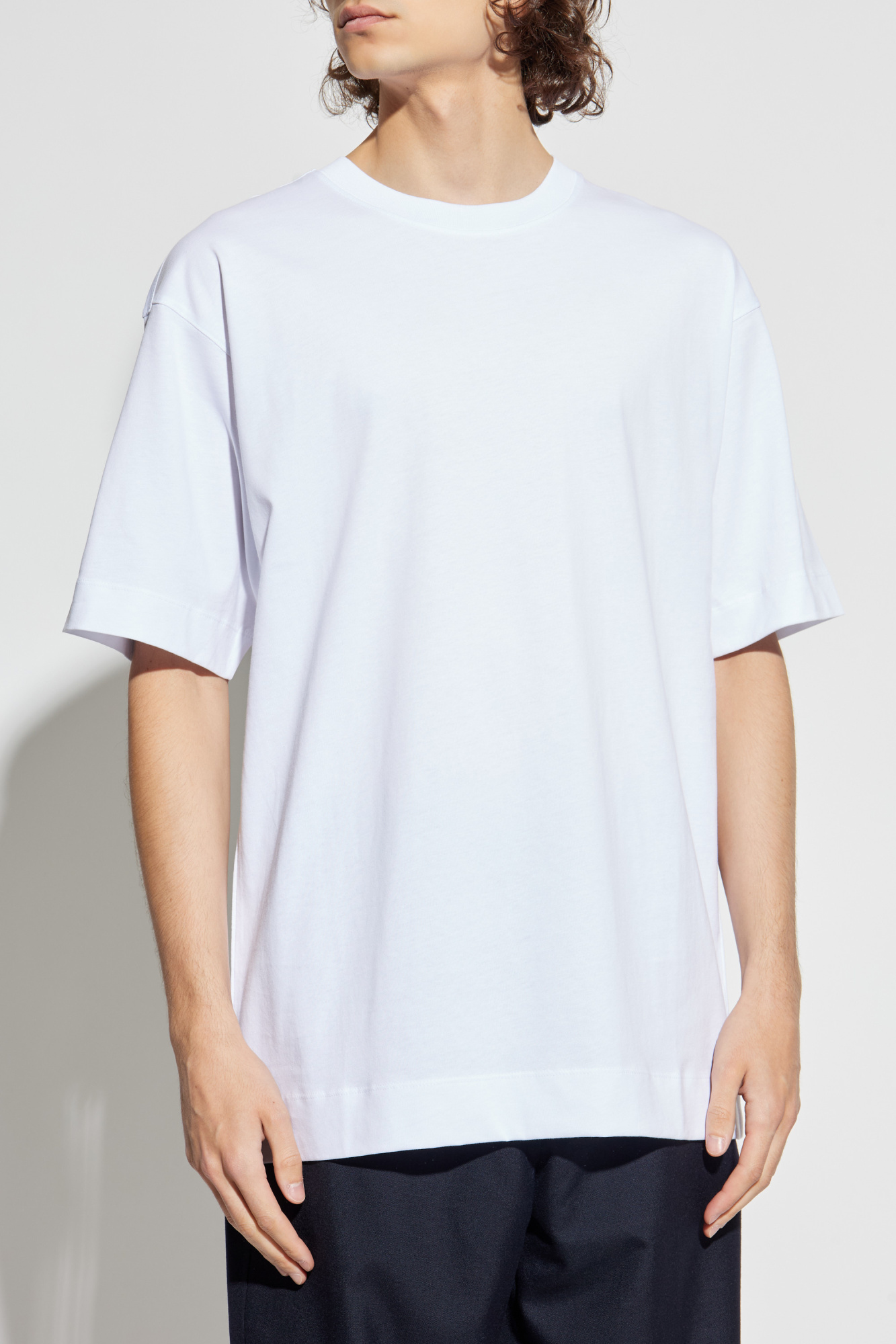 【送料&関税込】Dries Van Noten hemmings T-shirt Black hemmings long-sleeved t-shirt Dries van noten - men
